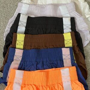Colorful Elastic Waist Shorts Free people